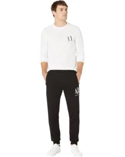 Armani Exchange Icon Cotton Pants w/ Embroidered Logo 9 Armani Exchange Icon Cotton Pants w/ Embroidered Logo -Armani Exchange Sales Shop 517xa1qv45L. AC SR736920
