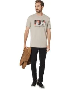 Classic Ax Armani Exchange Box Logo With Camo Background Regular Fit Tee | Shirts & Tops -Armani Exchange Sales Shop 618TMjkMqKL. AC SR736920