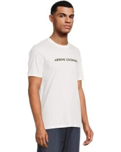 Aix Armani ExchangeS Logo Flocking T-Shirt | Shirts & Tops -Armani Exchange Sales Shop 619a6VQeIxL. AC SR736920