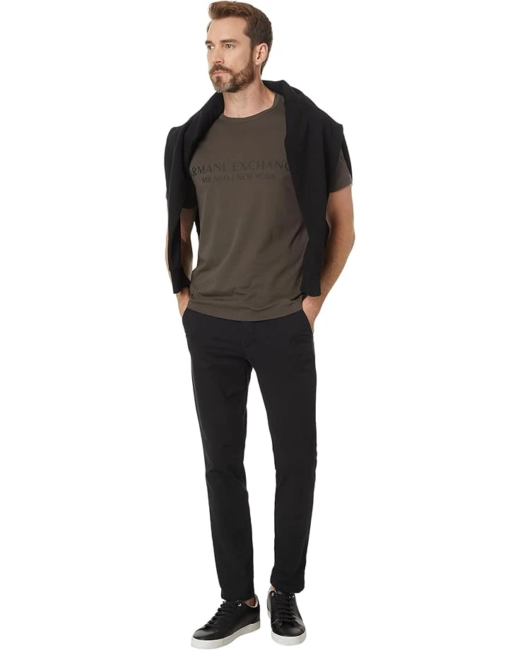 Armani Exchange Regular Fit Short Sleeve Milan New York Logo Tee | Shirts & Tops 6 Armani Exchange Regular Fit Short Sleeve Milan New York Logo Tee | Shirts & Tops - Image 4