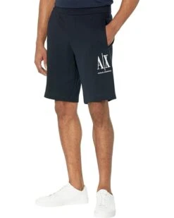 Armani Exchange Icon Cotton Shorts w/ Embroidered Logo -Armani Exchange Sales Shop 61L27o u5L. AC SR736920