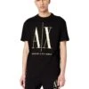 Armani Exchange Black/Gold Icon Logo Tee | Shirts & Tops -Armani Exchange Sales Shop 61O5I9lNvKL. AC SR736920