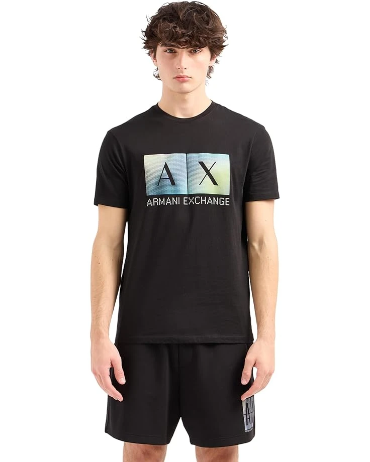 Armani Exchange Regular Fit Cotton Gradiant Box Logo Tee | Shirts & Tops 3 Armani Exchange Regular Fit Cotton Gradiant Box Logo Tee | Shirts & Tops