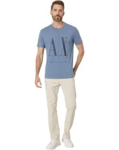 Armani Exchange Regular Fit Cotton Jersey Ax Icon Logo Tee | Shirts & Tops -Armani Exchange Sales Shop 61nVHUJEPL. AC SR736920