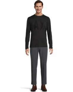 Aix Armani ExchangeS Long Sleeve Tee With Logo | Shirts & Tops -Armani Exchange Sales Shop 61okgi9JnDL. AC SR736920