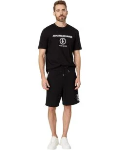 Armani Exchange Stacked Logo Cotton French Terry Shorts | Pants -Armani Exchange Sales Shop 61xXdcPPNDL. AC SR736920