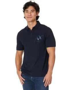 Armani Exchange Metallic AX Logo Polo | Shirts & Tops