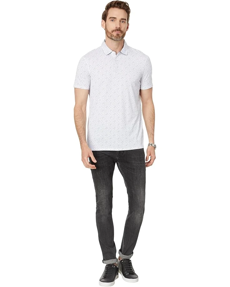 Armani Exchange Regular Fit Cotton Jersey Printed All Over Logo Polo | Shirts & Tops 6 Armani Exchange Regular Fit Cotton Jersey Printed All Over Logo Polo | Shirts & Tops - Image 4