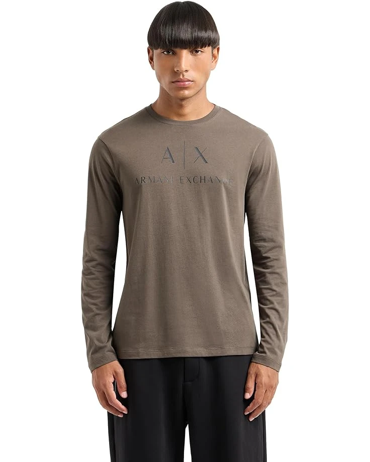 Armani Exchange A|X Corporate Logo Slim Fit Long Sleeve Tee | Shirts & Tops 3 Armani Exchange A|X Corporate Logo Slim Fit Long Sleeve Tee | Shirts & Tops
