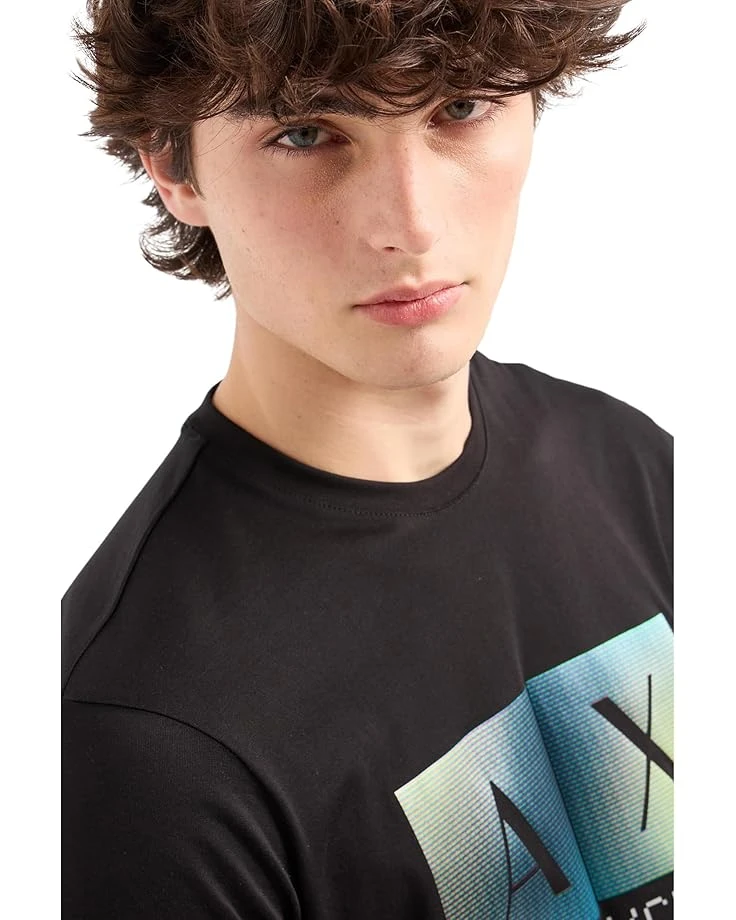 Armani Exchange Regular Fit Cotton Gradiant Box Logo Tee | Shirts & Tops 5 Armani Exchange Regular Fit Cotton Gradiant Box Logo Tee | Shirts & Tops - Image 3