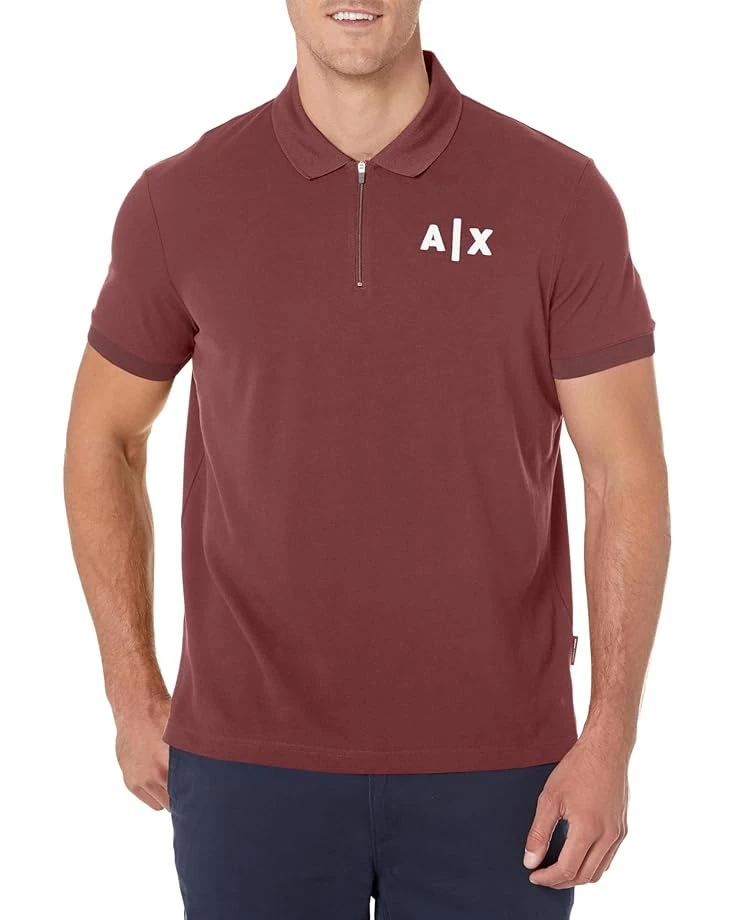 Armani Exchange AX Logo Zipper Polo | Shirts & Tops 5 Armani Exchange AX Logo Zipper Polo | Shirts & Tops - Image 3