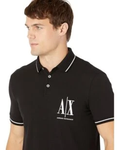 Armani Exchange Pique Polo with Embroidered AX Logo | Shirts & Tops -Armani Exchange Sales Shop 71xjuCNXHZL. AC SR736920