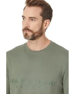 Armani Exchange Milano/Ny Logo Crew Neck Sweatshirt | Hoodies & Sweatshirts -Armani Exchange Sales Shop 81OAARC6zcL. AC SR736920