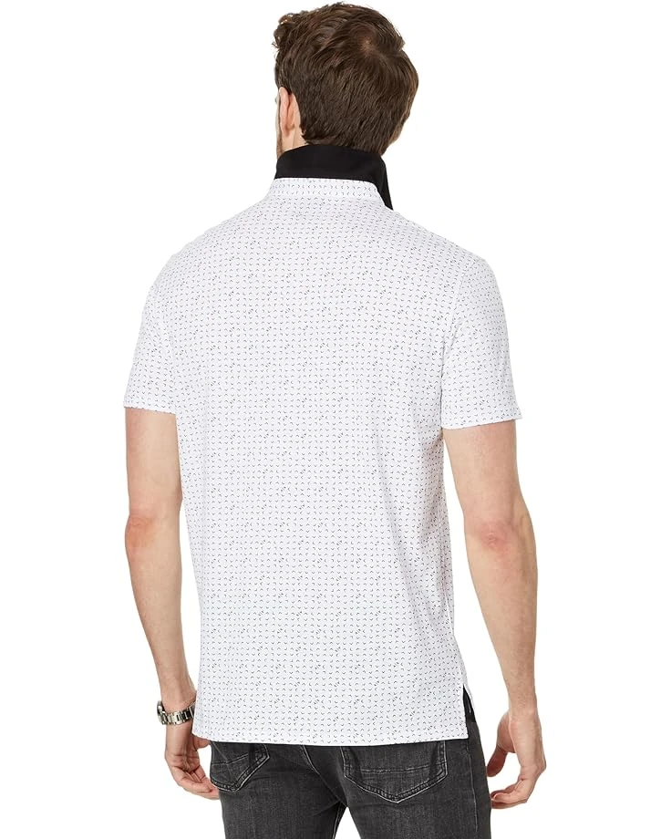 Armani Exchange Regular Fit Cotton Jersey Printed All Over Logo Polo | Shirts & Tops 4 Armani Exchange Regular Fit Cotton Jersey Printed All Over Logo Polo | Shirts & Tops - Image 2