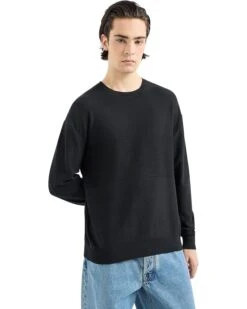 Armani Exchange Combed Cotton Sweater | Sweaters