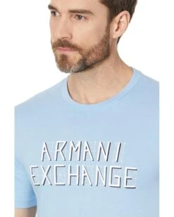 Regular Fit Cotton Jersey Armani Exchange Logo Lines Tee | Shirts & Tops -Armani Exchange Sales Shop 81cpAxQ2y3L. AC SR736920