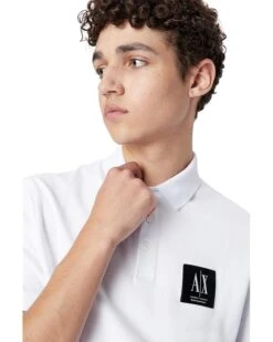 Armani Exchange Basics By Armani Logo Patch Polo | Shirts & Tops -Armani Exchange Sales Shop 81nTX 3sdL. AC SR736920