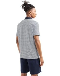 Armani Exchange Regular Fit Printed All Over Logo Pique Polo | Shirts & Tops -Armani Exchange Sales Shop 81x pJollAL. AC SR736920
