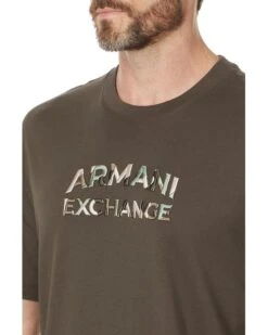 Embroidered Camo Armani Exchange Logo Regular Fit Tee | Shirts & Tops -Armani Exchange Sales Shop 81zIXga9DSL. AC SR736920