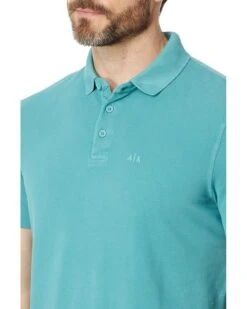 Armani Exchange Regular Fit Solid Colored Sun Washed Pique Polo | Shirts & Tops -Armani Exchange Sales Shop 91vUMC0a11L. AC SR736920
